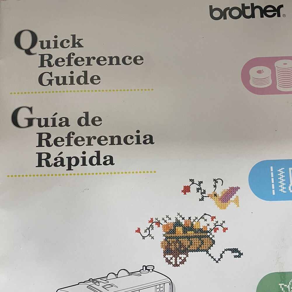 Brother Sewing Embroidery Machine Operating Manual + Quick Reference Guide